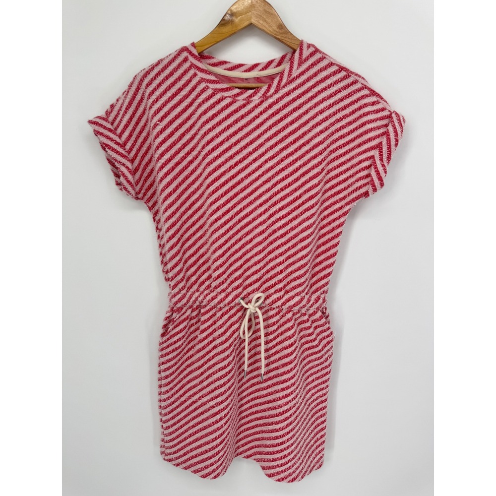 Lou & Grey Striped Boucle Pocket Dress Women S Red Casual Mini Preppy  Nautical